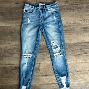 KanCan Super Distressed Skinny Denim Jeans Size 27